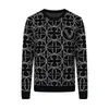 Suéteres de grife de luxo masculino manga longa malha pullovers feminino letras jacquard sênior clássico lazer outono inverno manter quente top oversize