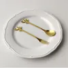 Dinnerware Sets Romantic Creative Home Stainless Steel Branch Small Spoon Vintage Coffee Dessert Fruit Fork