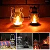 Świece retro na świeżym powietrzu Camping Candlestick Lantern Portable Desktop Hanging Holder Lampa Decor Home Decor