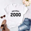 Original 2000 00s anniversaire impression t-shirt femmes décontracté drôle pour Yong dame haut pour fille