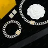 Designer Earrings Bracelets Silver Necklace Chain Jewelry Luxury Letter Pendant F Bracelet For Women Men Earring Accessories Bijoux With Box