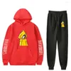 Felpe con cappuccio da uomo Stampa Felpa Little Nightmares Set in due pezzi Felpa con cappuccio unisex Pantalone da jogging Harajuku Streetwear Abbigliamento moda Donna Uomo