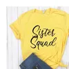 Sister Squad Femmes T-shirt Décontracté Hipster T-shirt Drôle Dame Yong Haut Pour Fille Livraison Directe