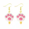 Boucles D'oreilles Pour Femmes Filles Aliments Mignons Hambourg Pizza Jambe De Poulet Bouteille De Bonbons À La Main Enfants Drôle Résine Dangle Drop Delivery 2022 Smtzt