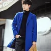 남성용 트렌치 코트 2022 캐주얼 울 혼합 비즈니스 고품질 Long Jackets 남성 레저 외투 남성 FIT 5XL