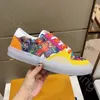 Designer Shoes Fashion Sneakers Classic Men Flats Trainers Vintage Watercolor Flowers Sneaker Size 38-45 With box