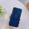 Litchi Texture Leather Magnetic Phone Cases Supports Wireless Charging For iphone 14 Plus 13 12 11 Pro Max Cover Anti-Fall Soft Shell Shockproof