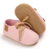 Neugeborene Erste Wanderer Baby Jungen Mädchen Schuhe Klassische Leder Gummi Sohle Anti-rutsch Kleinkind Schuhe Kleinkind Mädchen Turnschuhe Mokassins