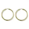 Hoop Earrings 90mm Diameter Wide Copper For Women Jewelry Trend Round Metal Statement Big Accessories UKMOC