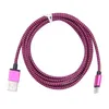 1/2/3M Long Fabric Braided Type C Charger Micro USB Fast Charging Phone Cable for Samsung Xiaomi Android Phones