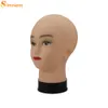 Wig Stand Bald Mannequin Head With Clamp Female For Making Hat Display Cosmetology Manikin Makeup Practice 221103