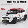 DIECAST Model Car 1 32 Mini Counthman Alloy Metal dla mini spółdzielczych Pobieranie pojazdów z zabawkami Miniaturowa Skala 221103