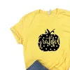 Camisetas con estampado de calabaza para mujer, divertida camiseta Hipster para mujer, Yong Girl, 6 colores