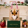 Opbergtassen GNOME Kerstcadeau Behandel multifunctionele jute voor geschenken inpakken