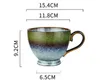 Schüsseln Retro Hafermilch Tasse Home Frühstück Keramikbecher große Kapazität Kaffee mit Boutique einfachen Stil