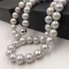 Choker Eleispl 8mm Light Blue Gray Freshwater Pearl Necklace＃22010018