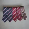 Bow Ties Vintage for Men 8 cm Business Formal Work Wedding Slips Fashion Standed Tie med presentförpackning