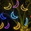 Saiten Thrisdar 40 cm LED Moon Weihnachtsschnur Lichter Outdoor Feen -Garland für Hochzeitsfeiertags -Patio -Dekoration