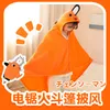 Battaniyeler Knoadling yüksek kaliteli sevimli testere adam anime peluş battaniye quanxi pochita pelerin cosplay prop kawaii hediyeler hayranları için çocuk 221103