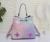 M20513 Designers Luxurys Neonoe Balde Bolsa Tote Gradiente Cores Bolsas de Caso de Departamento