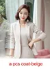 Arbetskl￤nningar Izicfly Spring Summer Elegant Style Casual Office Wear for Women Jacka Business Uniforms Blazer Dress Suit Work-1 Piece