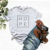 Hope Print Womens Womens T Shirts T-shirt Casual Hipster Funny For Lady Yong Girl