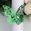 50pcs Laser Cut Butterfly Napkin Rings Holder for Dinners Tables Everyday Wedding Anniversray Party Decor