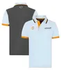 2022 F1 T-shirt Summer Uomo Quick Dry Polo T-shirt Formula 1 Tuta da corsa per corteo Car Risvolto Maniche corte Uniforme della squadra
