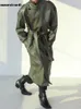 Uomo in pelle ecopelle Mauroicardi primavera autunno lungo oversize ArmyGreen nero ecopelle trench uomo telai abiti firmati di lusso larghi 2022 T221102