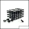 Упаковочные коробки Косметические контейнеры Образец банок с черными крышками пластиковой макияж BPA Pot 3G 5G 10G 15G 20 грамм капли доставки 2021 OTOY1