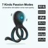 Seks speelgoed Masager Massager Ring Volwassen draadloze afstandsbediening Cockring Vibrator Clitoris Stimulatie Mouw Penis Ring Toys voor mannen Mannelijke kuisheid Cock Slhe