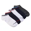 Meias masculinas 5 pAir Men Men Sports Sports Stripe masculino Faculdade de algodão confortável tornozelo raso