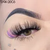 20mm Glitter Ombre Cílios Coloridos Atacado Fofo 5D Faux Mink Cílios Falsos Naturais maquiagem Cílios 3D