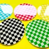 Table Mats Acrylic Checkerboard Mug Placemat Waterproof Heat Insulation Bowl Pad Milk Coffee Water Cup Mat Color Cafe Vintage Decor