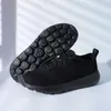 Siyah Beyaz Yol Yürüyüş Koşu Ayakkabı Spor Basketbol Ayakkabıları Şok Emici Eğitim Ayakkabıları Sneaker Boyutu 35-45