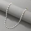 Halsband 2022 Mode Perlen Halskette Ästhetischen Weißen Kragen Chunky Aussage Halsketten Für Frauen Luxus Collares Zubehör