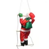 Christmas Decorations 2023 Creative 25CM Tree Ornaments Santa Claus Climbing On Rope Ladder Christma Home Decoration Year Gift