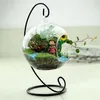 Kaarsenhouders Creatieve kandelaar Stand Home Decoratie Iron Metal Lantern Hanging Glass Globe Ornament Holder