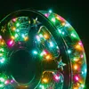 LED String Işık Noel Işıkları 50m 500led 2000led 100m 1000lt 30v sıcak beyaz renkli su geçirmez tatil dekorasyonu