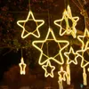 Stringhe Big Star Ghirland Light Light 30cm Tree Appesi Fairy String Lights for Holiday Wedding Christmas Outdoor Room Decoration