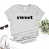 Sweet Print Women T Shirts Womens T-shirt Hipster Funny Lady Yong Girl 6 Color Top