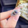 Stud Stud Australia Black Opal With 925 Sier Earrings Luxury Jewelry Women 3X5Mm Drop Delivery 2022 Dhes3