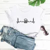 Beer Heartbeat Shirt Arrival Summer Funny T Girl Womens Drinking Shirts For Her