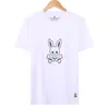 Camiseta psicobnia para hombres Marca de moda Versátil Versátil Conejo Conejo Patrón de conejo M-XXXL#01