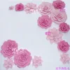 Decorative Flowers Giant Paper Foam Rose 15pcs Mixed Styles Sizes Stage Wedding Party Event Background Table Decorations Decoracao De Festa