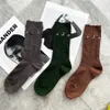 Chaussettes faites à la main déchirées en croix, chaussettes tendance pour hommes et femmes, chaussettes en coton à Double aiguille