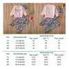 Completi abbigliamento Citgeett Neonata nata primaverile manica lunga rosa top pantaloni leopardati abiti vestiti set fascia autunno autunno 221103