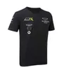 F1 Racing Suit Polo Shirt Williams Lapela Manga curta Camiseta poliéster Poliéster Retor rápido pode ser personalizado