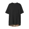 패션 디자이너 여성 T 셔츠 클래식 트렌디 한 마카롱 파는 테일 캐주얼 한 여름 격자 편지 격자 무늬 짧은 소매 여성 셔츠 검은 흰색 상판 아시아 크기 S-XL