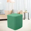 Stol täcker avtagbar elastisk Jacquard polyester fyrkantig vila ottomanska möbler fotpall slipcover protector